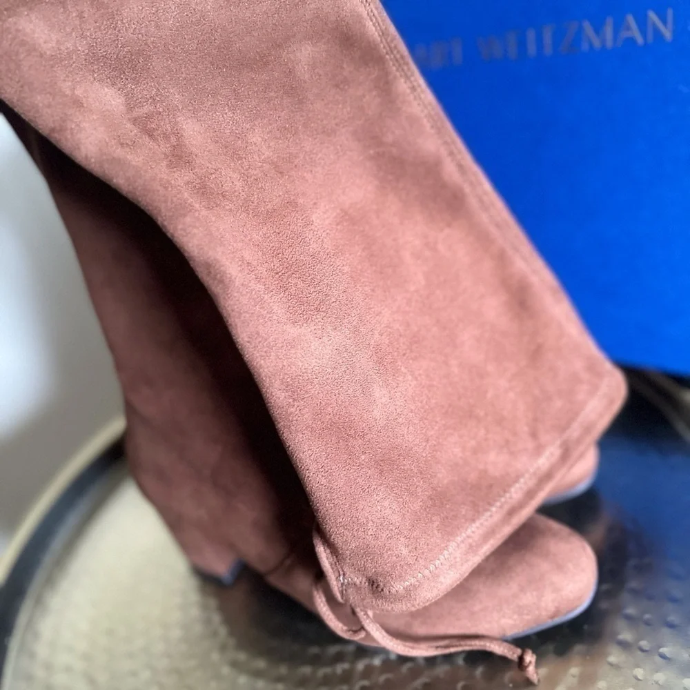 Stuart Weitzman Genna 60 Over-The-Knee City Suede Boots